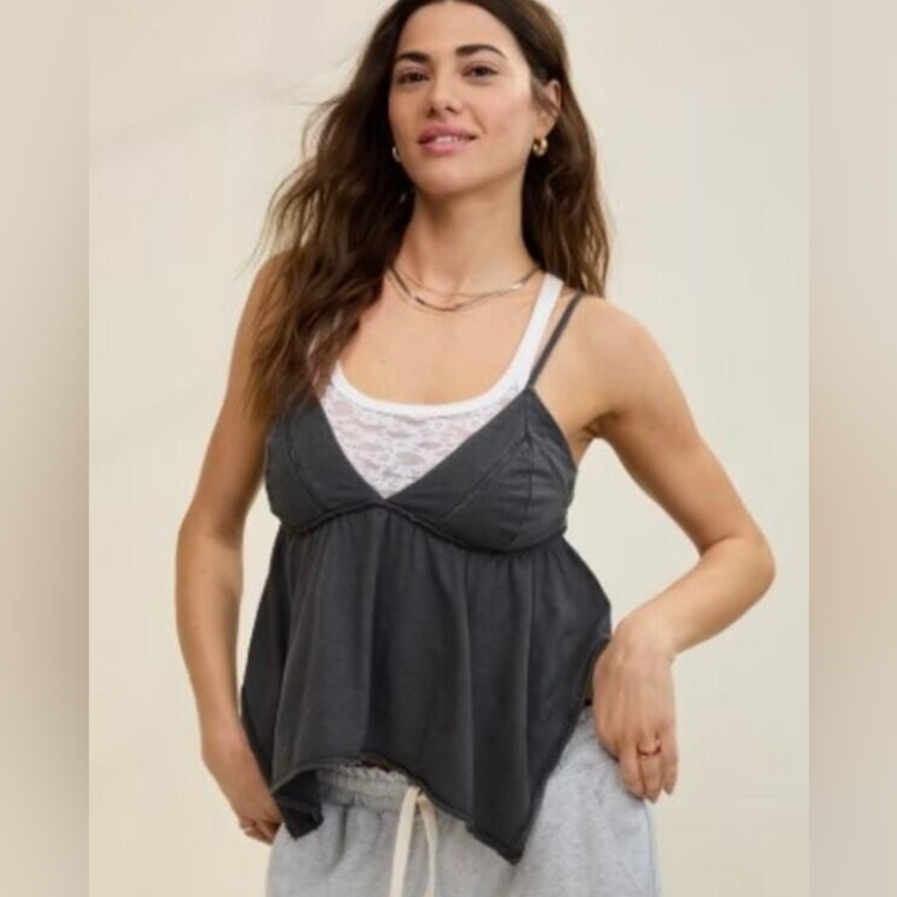 Aerie Beautiful Nights Babydoll Tank Top